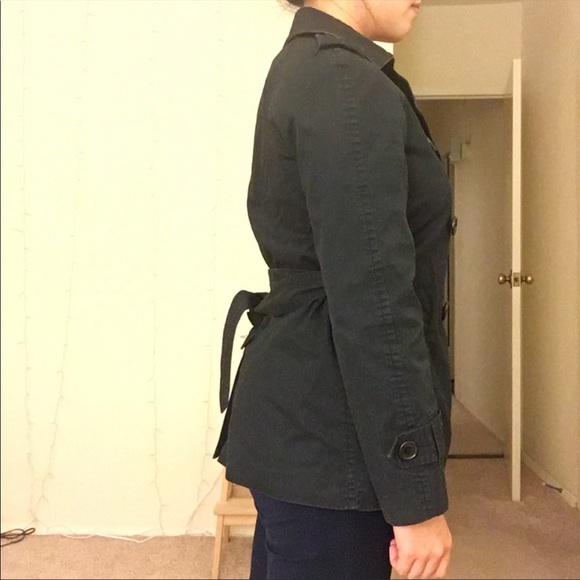 Coach black rustic trench coat - Picture 4 of 4